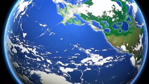 AI Video from prompt: Make a planet Earth that doesn't rotate quickly,