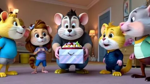 AI Video from prompt: Disney-style 3D animation, warm and vibrant. Sce