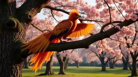 AI Video from prompt: Динамичная съёмка в парке с цветущей сакурой. Ка