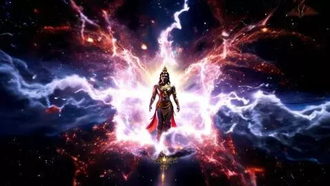 AI Video from prompt: Objective: Create a cinematic VFX-rich scene dep