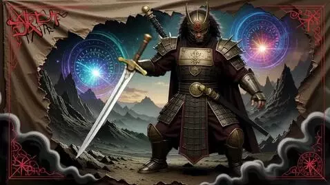 AI Video from prompt: Ju-On 🍿  🎸  🎶Ankh Black cabal vapors, prismatic 