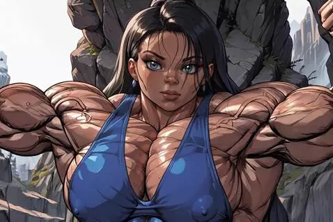 AI Video from prompt: Bodybuilder flexing biceps, muscular