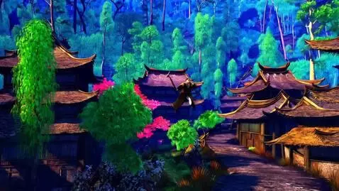 AI Video from prompt: Setting: Woodland Ancient Chinese Village Sun Wu