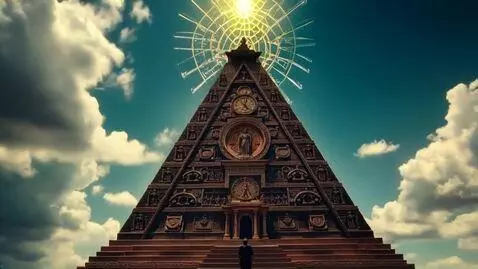 AI Video from prompt: closing up to the gods