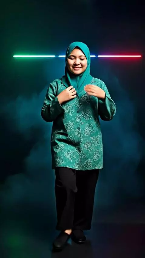 AI Video from prompt: seorang wanita tersebut berjalan maju ke depan s