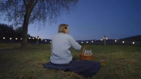 AI Video from prompt: Сидел смотрел на небеса, И кружка с чаем под рук