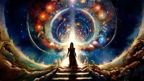 AI Video from prompt: entering the portal