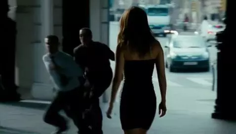 AI Video from prompt: A lady dressing suspicious and attractive with a