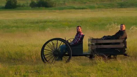 AI Video from prompt: бременские музыканты, но они все мыши едут на по