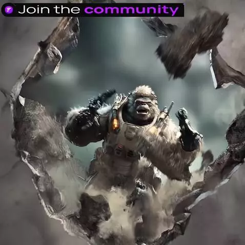 AI Video from prompt: This fomo gorilla busts through a wall and says 