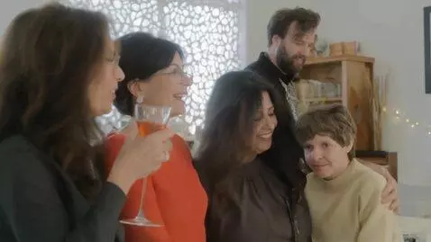 AI Video from prompt: Kiss and  walk hug