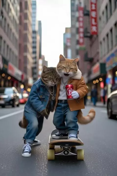 AI Video from prompt: Se deslizan en longboard,vertigo,adrenalina,risa