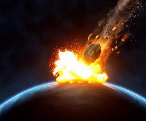 AI Video from prompt: Метеорит летит на землю