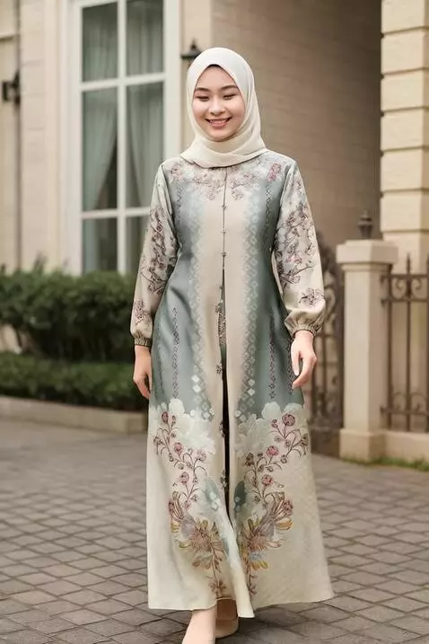 AI Video from prompt: wanita Ini berjalan kearah kamera dengan terseny