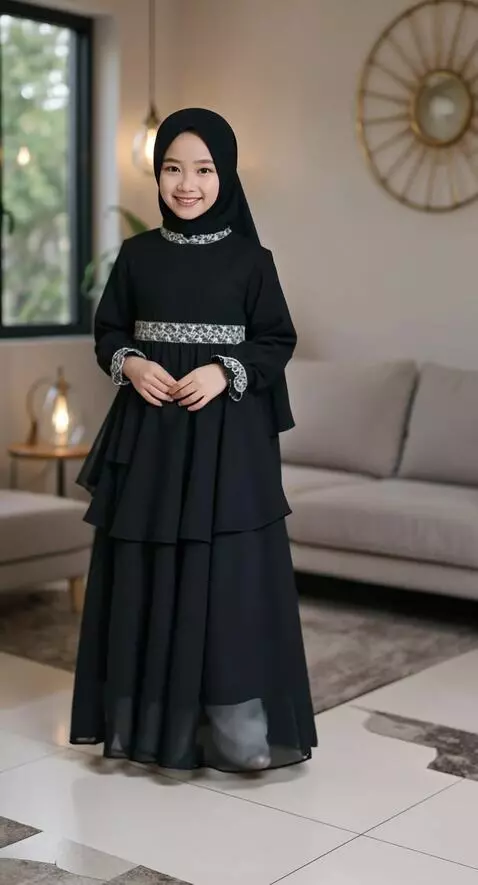 AI Video from prompt: Anak perempuan tersebut berjalan mundur lalu dud