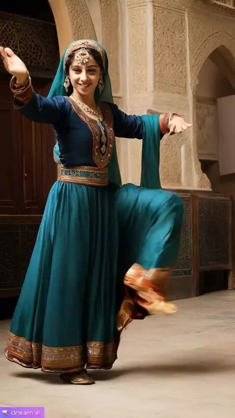 AI Video from prompt: Girl dancing Sephardic dance
