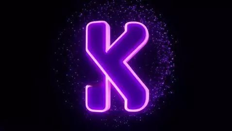 AI Video from prompt: нарисуй пожалуйста букву "K" и сделай её 3D и гр