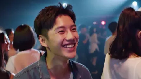 AI Video from prompt: A club guy laughing