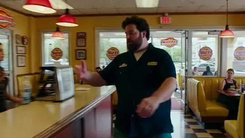 AI Video from prompt: CaseOh running into waffle house and ordering 35