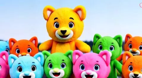 AI Video from prompt: a fuzzy wow blob crosses the skies as frizzy as 