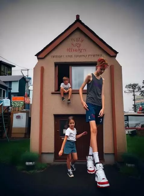 AI Video from prompt: Walking slowly with the girl. Camera go with the