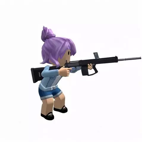 AI Video from prompt: A girl holding AA12 shotgun taking position for 