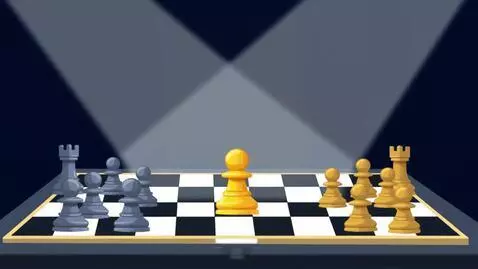 AI Video from prompt: A seamless 16:9 flat 2D vector loop shows a gian