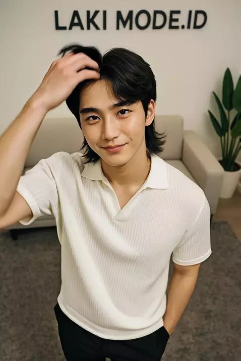 AI Video from prompt: Pria ini mengangkat tangan kanannya untuk merapi