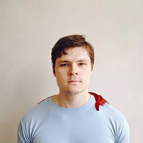 AI Video from prompt: Camera moves back showing muscular body of the m