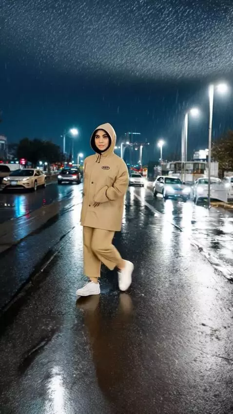 AI Video from prompt: wanita berjoget gembira dan gerakannya gemulai, 