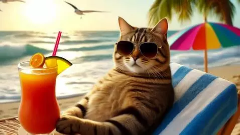 AI Video from prompt: A cinematic, ultra-realistic video of a relaxed 