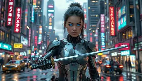 AI Video from prompt: cyberpunk lust gils