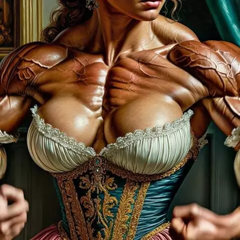 AI Video from prompt: bodybuilder flexing pectorals muscles, striated 