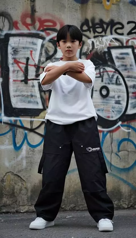 AI Video from prompt: Anak tersebut menyilangkan tangan di dada bergay