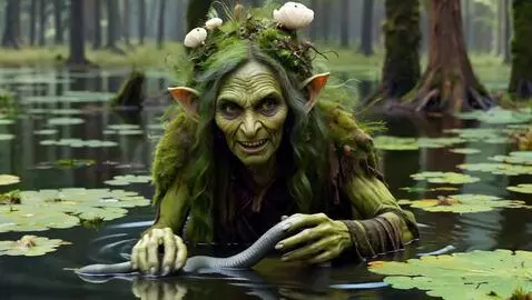AI Video from prompt: Mythological evil. The old, terrible, evil, gree