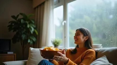 AI Video from prompt: Девушка сидит в офисе за столом с горой бумаг, р