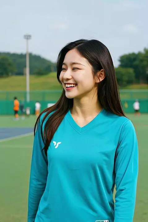 AI Video from prompt: seorang wanita tampil bahagia melihat kekiri dan