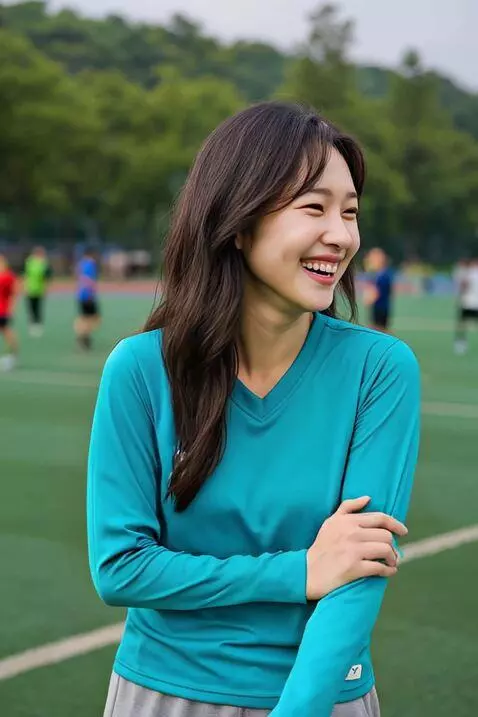 AI Video from prompt: seorang wanita tampil bahagia melihat kekiri dan