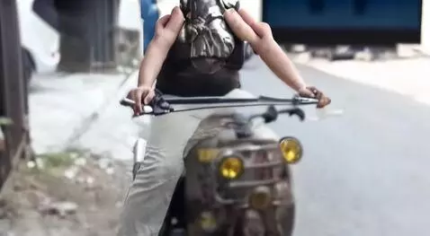 AI Video from prompt: Two hands gently pick up the figure in the frame