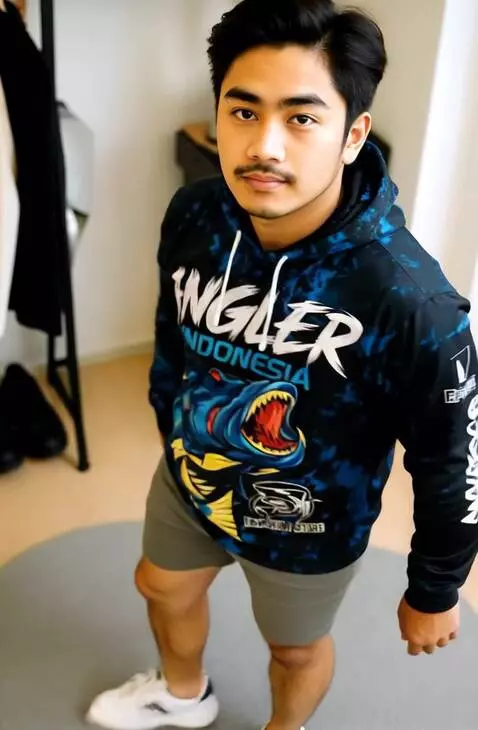 AI Video from prompt: Seorang model pria sedang melakukan gerakan pose