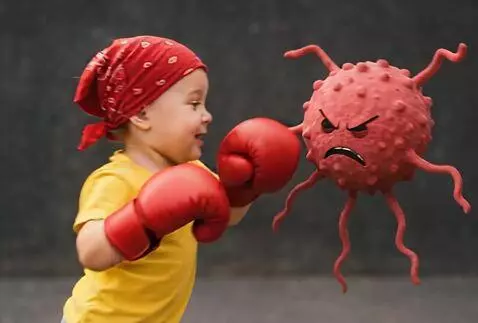 AI Video from prompt: Animate it as funny way. Fight against cancer. W