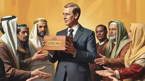 AI Video from prompt: Man in center slightly swinging box and looking 