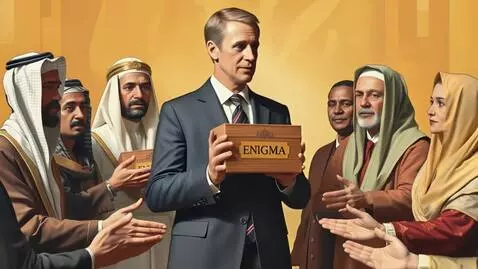 AI Video from prompt: Man in center slightly swinging side by side and