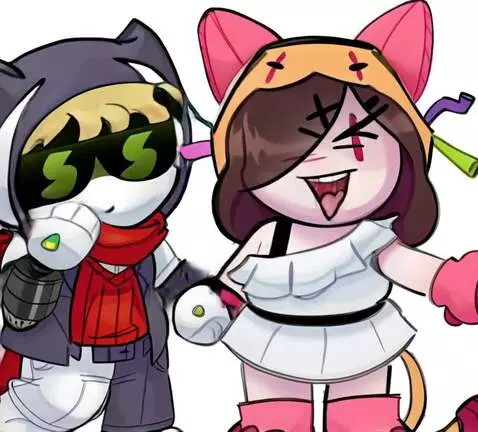 AI Video from prompt: Character "A" (on the left) is dressed in a cost