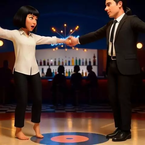 AI Video from prompt: 3D animation of two original characters named Mi