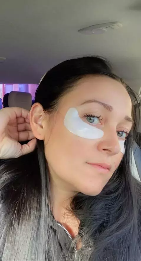 AI Video from prompt: menstrual blood is flowing down her thighs from 