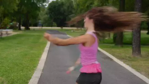 AI Video from prompt: Biking girl dance