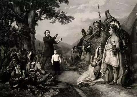 AI Video from prompt: man in black reading preech and moving his right