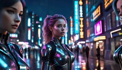 AI Video from prompt: cyberpunk gils