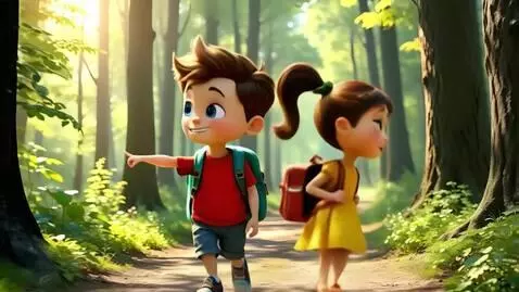 AI Video from prompt: "5-second 3D animation video. The boy (exactly 1